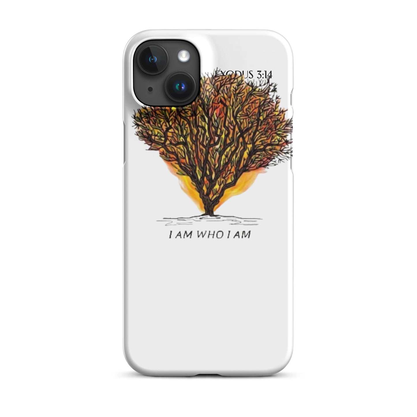 The Burning Bush themed Snap case for iPhone®