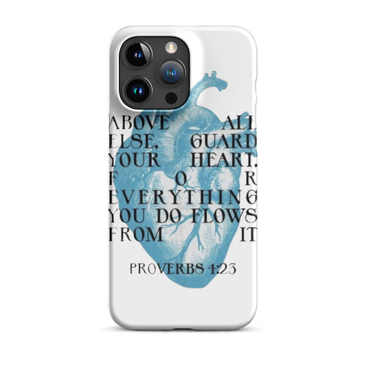 Proverbs 4:23 Graphic Snap case for iPhone®